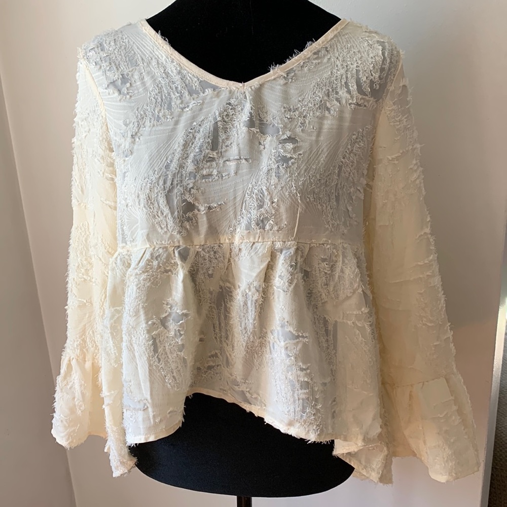High Low Sheer Top